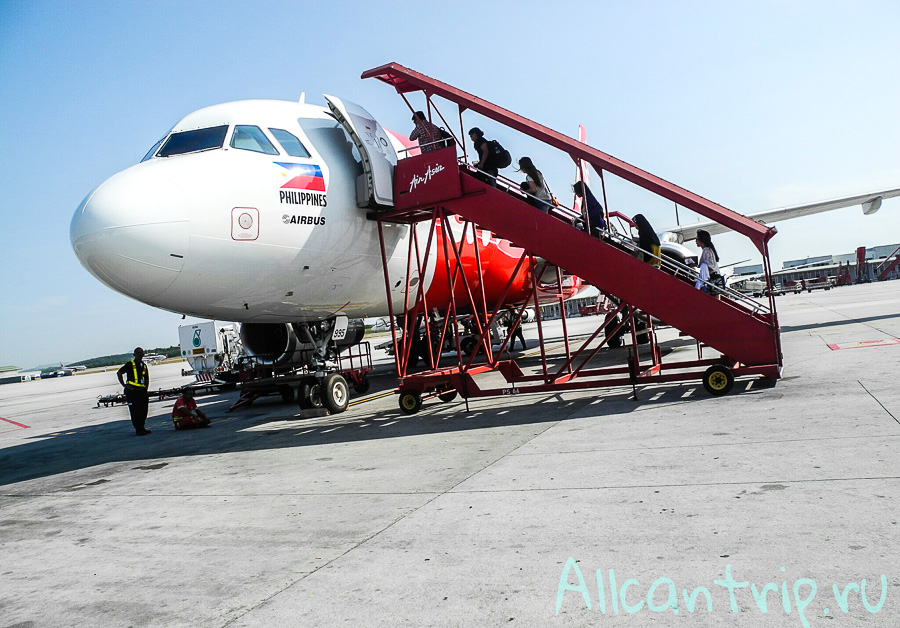 Самолет airasia Куала-Лумпур - Филиппины