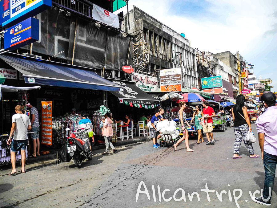 Туристическая улица Бангкока Каосан Роад (Khao San road)