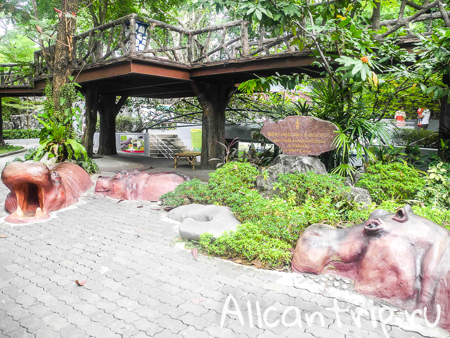 В зоопарке Бангкока Dusit Zoo