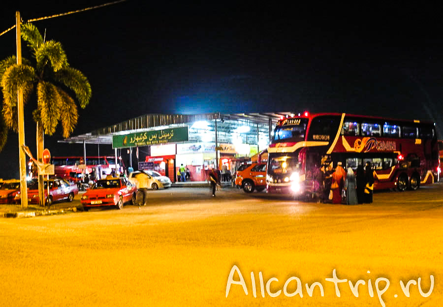 Где находится автостанция Кота Бару