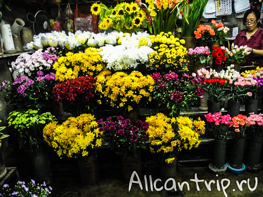 цветы на рынке в Малайзии