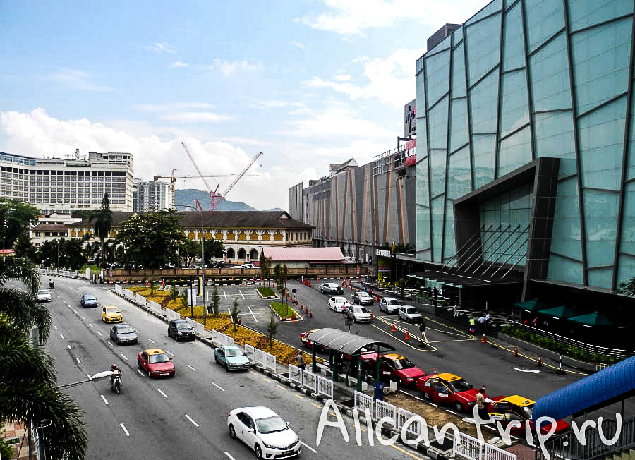 вид на улицу в городе Ипох Малайзия