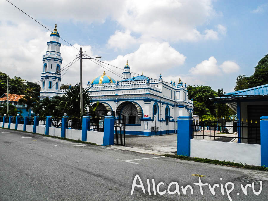 голубая мечеть в городе Ипох Малайзия