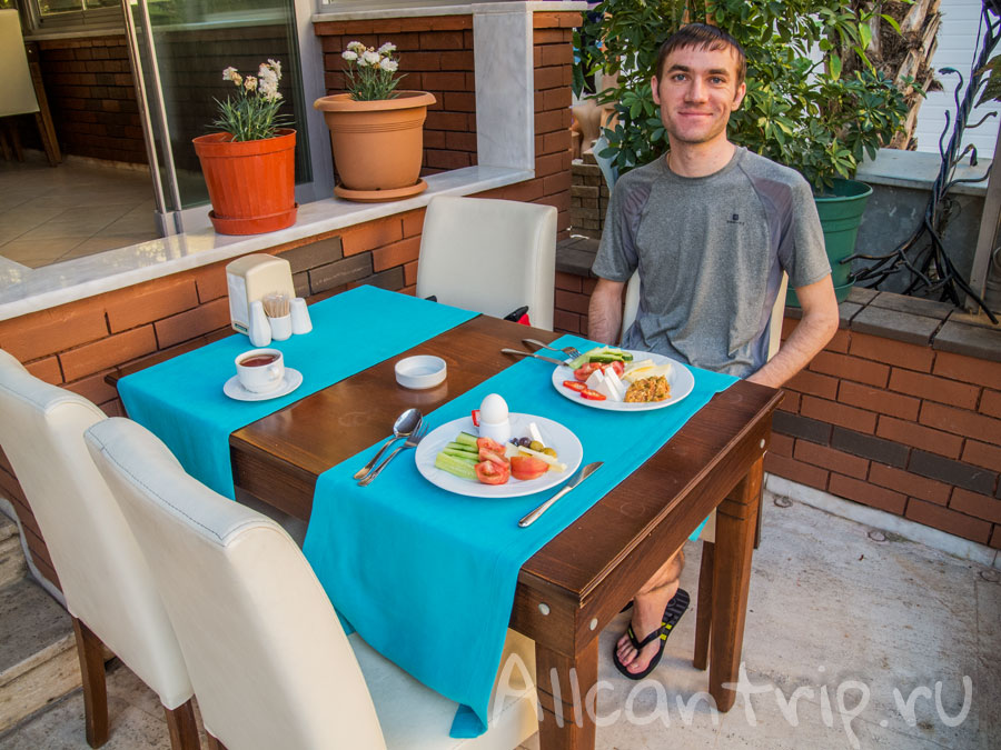 завтрак ozcan hotel Турция