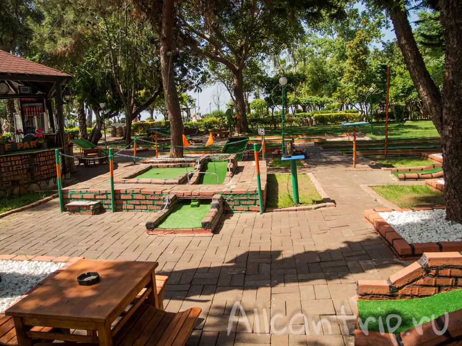 лунки для мини гольфа в алании