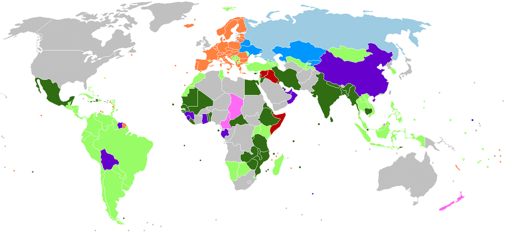 Карта виз для россии