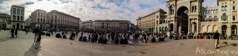 площадь Дуомо в Милане