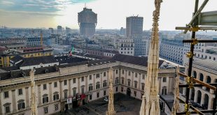 вид на милан с крыши дуомо