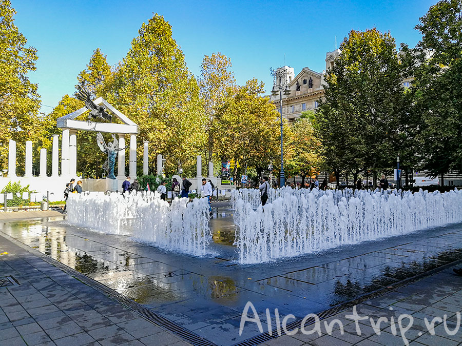 Площадь Свободы в Будапеште: самый необычный фонтан города