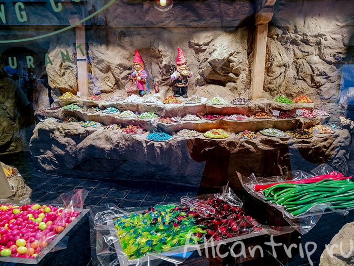 Магазин сладостей в Праге Candy Miners настоящая шахта с сокровищами