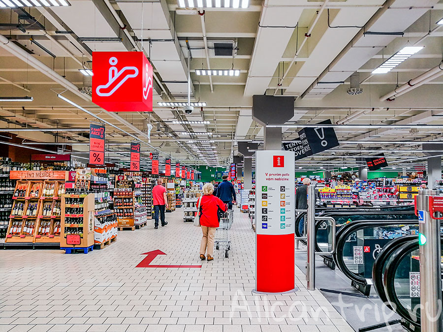супермаркет kaufland в Праге
