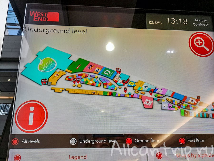 westend Будапешт схема