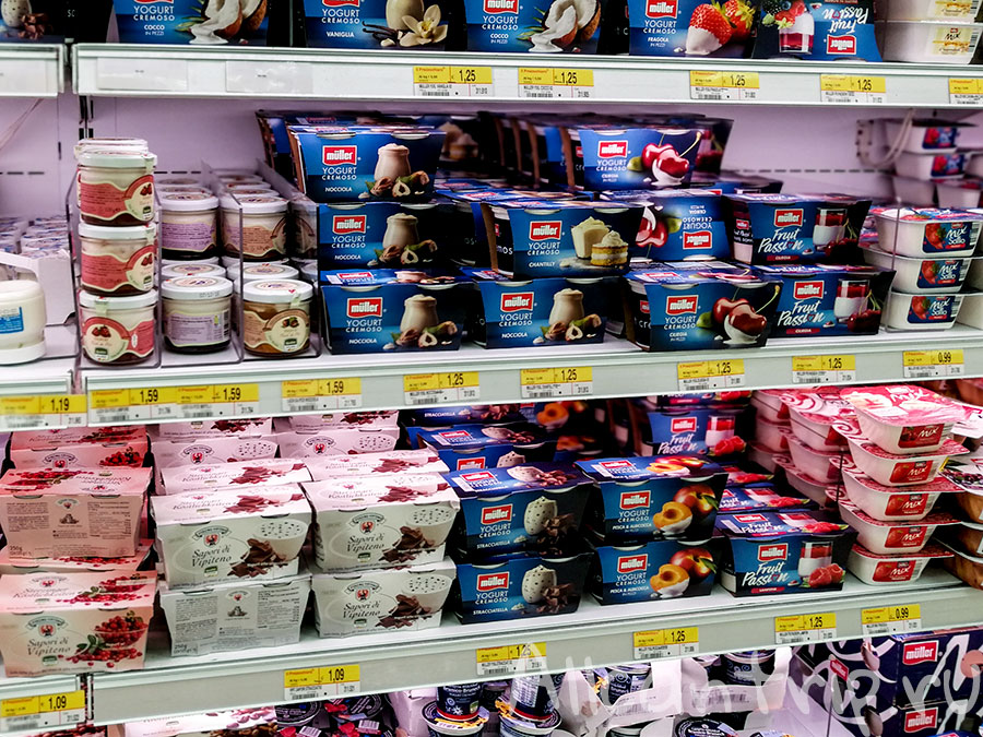 молочные продукты в милане