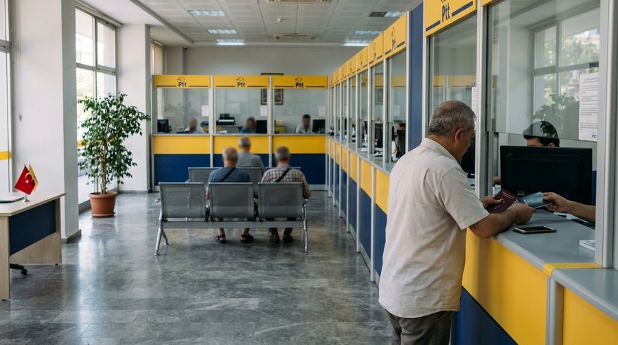 зал почтового отделения PTT в Турции